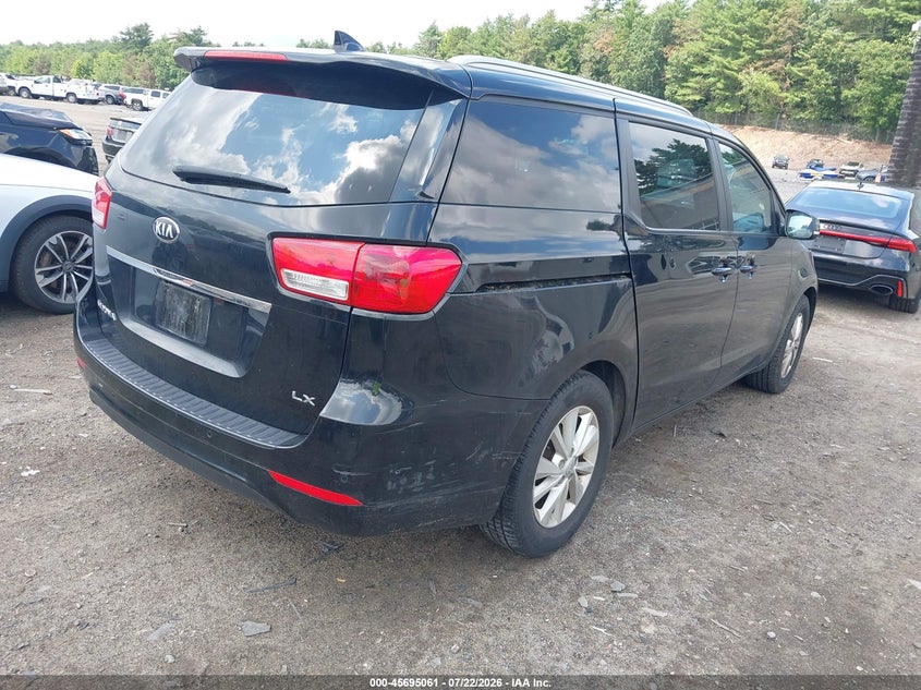 2016 Kia SEDONA VIN KNDMB5C19G6188781 IAAI salvage auction — NORMAL WEAR, Clear (Massachusetts), sold $325 on 2026-07-24 (photo 6)