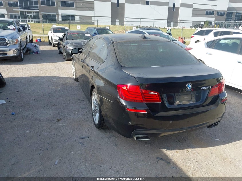 2013 BMW 5er VIN WBAFR9C53DDX80020 IAAI salvage auction — NORMAL WEAR, Original (Texas), sold $875 on 2026-08-04 (photo 3)