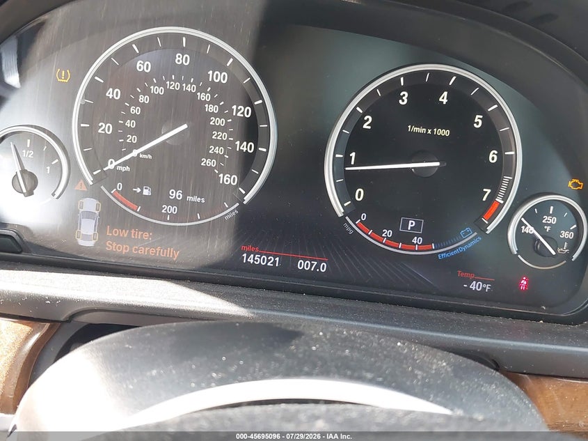 2013 BMW 5er VIN WBAFR9C53DDX80020 IAAI salvage auction — NORMAL WEAR, Original (Texas), sold $875 on 2026-08-04 (photo 7)