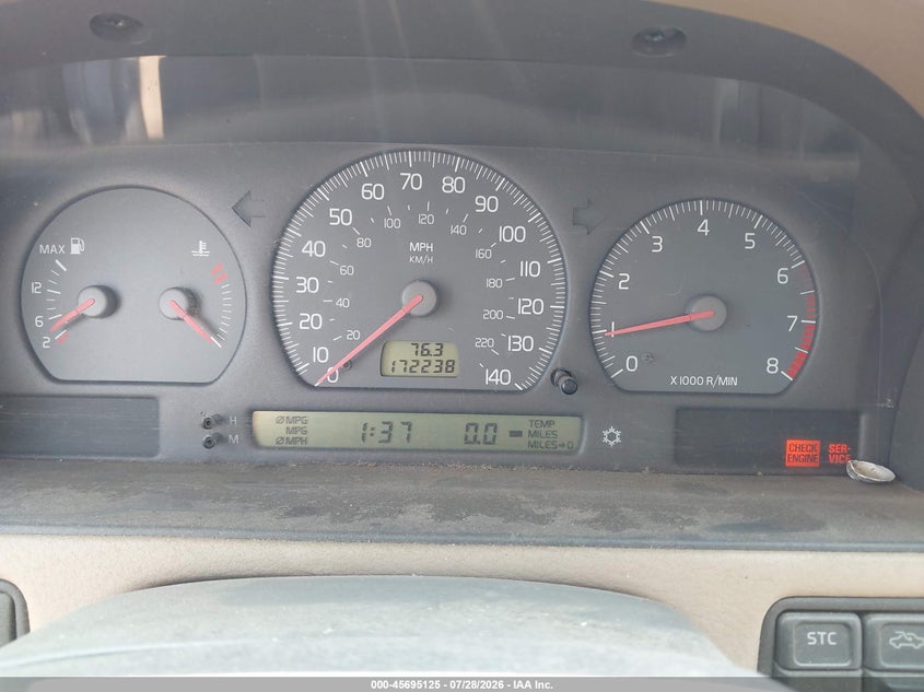 1999 Volvo S70 VIN YV1LS53DXX2568039 IAAI salvage auction — NORMAL WEAR, Clear (Idaho), sold $175 on 2026-08-04 (photo 7)