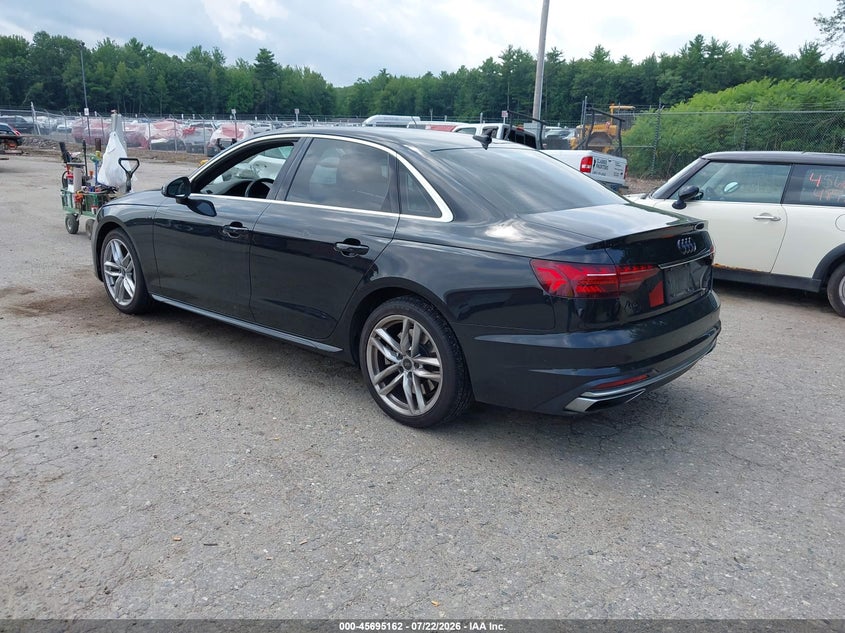 2023 Audi A4 VIN WAUEAAF46PN016992 IAAI salvage auction — FRONT END, Salvage Title, sold $13,000 on 2026-09-08 (photo 3)