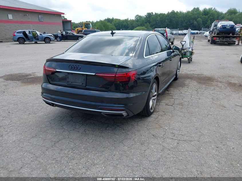 2023 Audi A4 VIN WAUEAAF46PN016992 IAAI salvage auction — FRONT END, Salvage Title, sold $13,000 on 2026-09-08 (photo 4)