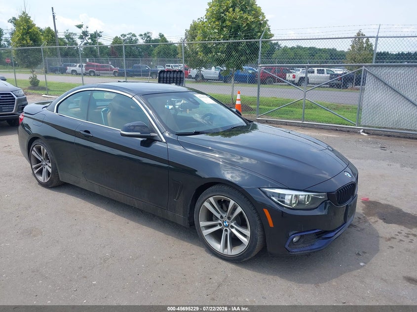 2019 BMW 4er VIN WBA4Z1C51KEE44482 IAAI salvage auction — REAR END, Salvage Title, sold $25 on 2026-08-15 (photo 1)