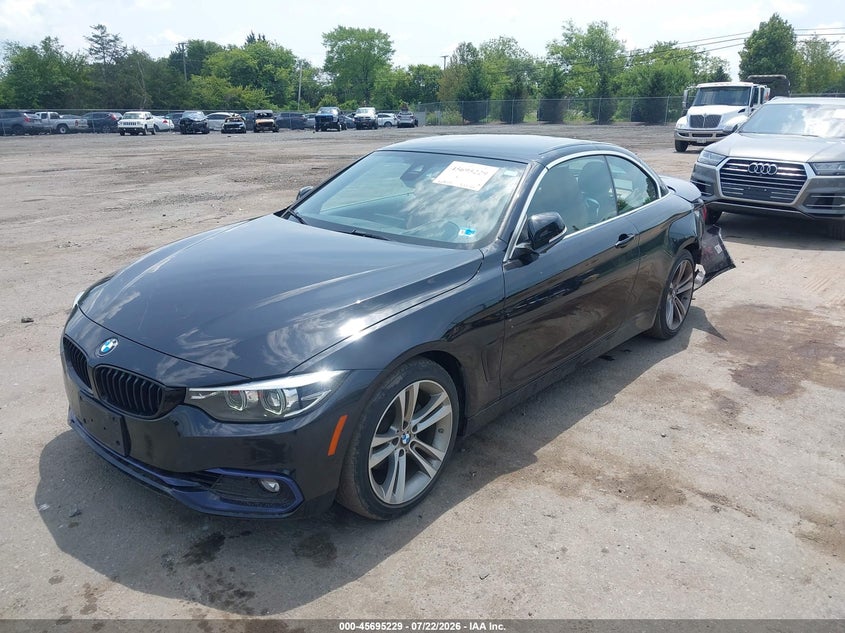 2019 BMW 4er VIN WBA4Z1C51KEE44482 IAAI salvage auction — REAR END, Salvage Title, sold $25 on 2026-08-15 (photo 2)