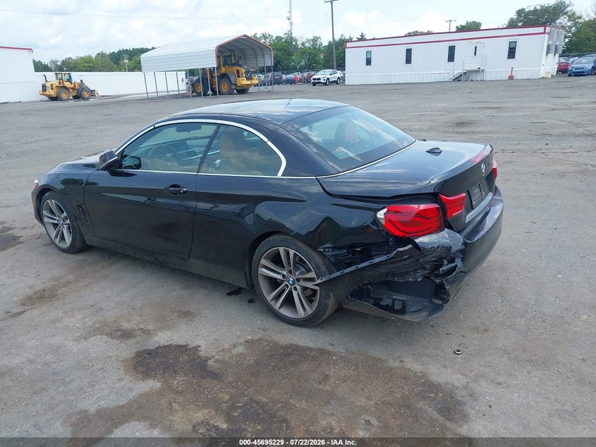 2019 BMW 4er VIN WBA4Z1C51KEE44482 IAAI salvage auction — REAR END, Salvage Title, sold $25 on 2026-08-15 (photo 3)
