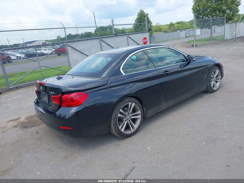 2019 BMW 4er VIN WBA4Z1C51KEE44482 IAAI salvage auction — REAR END, Salvage Title, sold $25 on 2026-08-15 (photo 4)
