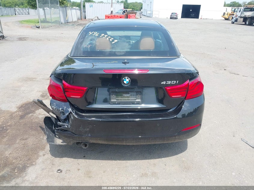 2019 BMW 4er VIN WBA4Z1C51KEE44482 IAAI salvage auction — REAR END, Salvage Title, sold $25 on 2026-08-15 (photo 6)