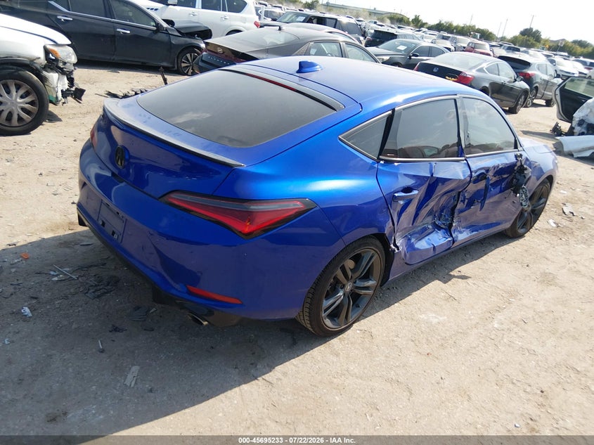 2025 Acura Integra VIN 19UDE4G79SA004186 IAAI salvage auction — RIGHT SIDE, Salvage Title, sold $10,100 on 2026-08-27 (photo 4)