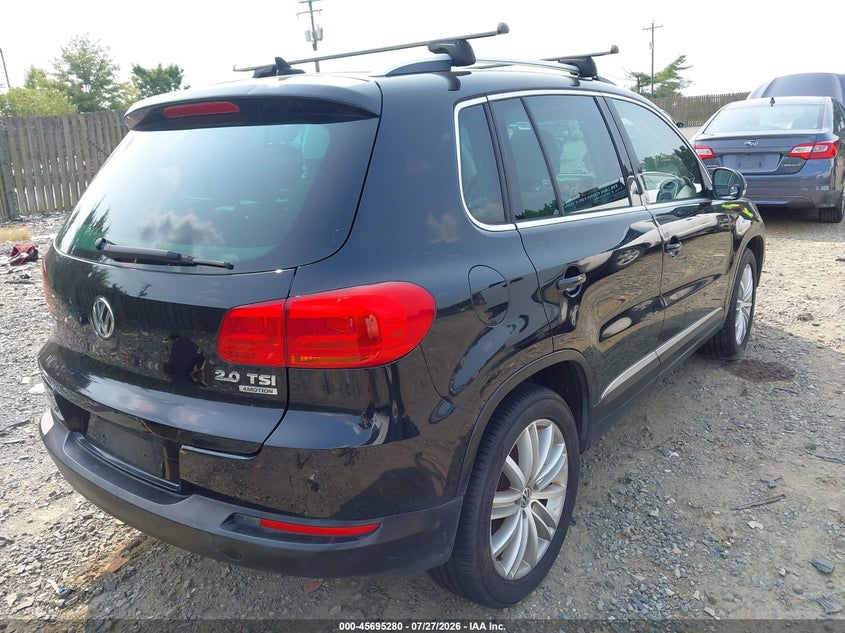 2013 Volkswagen Tiguan VIN WVGBV7AX8DW519391 IAAI salvage auction — NORMAL WEAR, Clear (Virginia), sold $200 on 2026-08-03 (photo 4)