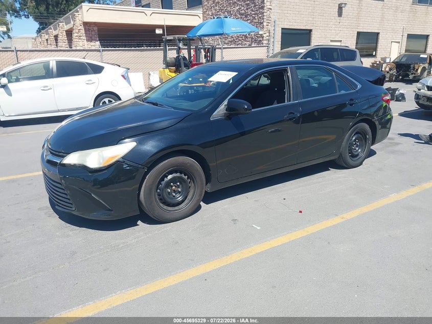 2015 Toyota Camry VIN 4T4BF1FK5FR496714 IAAI salvage auction — REAR END, Salvage Title, sold $1,300 on 2026-08-03 (photo 2)
