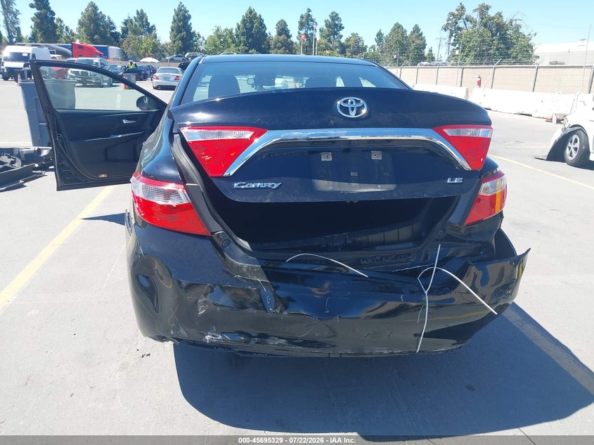 2015 Toyota Camry VIN 4T4BF1FK5FR496714 IAAI salvage auction — REAR END, Salvage Title, sold $1,300 on 2026-08-03 (photo 6)