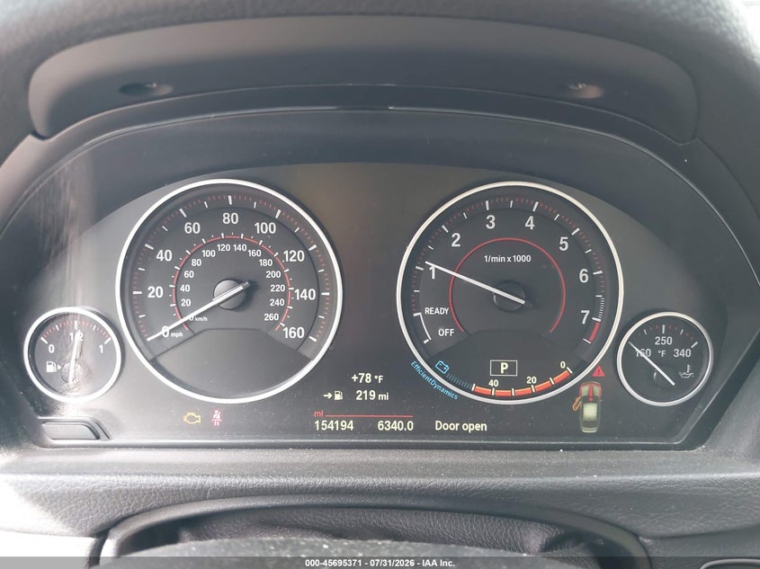 2015 BMW VIN WBA3B3G57FNR88767 IAAI salvage auction — NORMAL WEAR, Salvage Title, sold $1,850 on 2026-08-10 (photo 7)