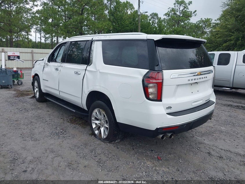 2021 Chevrolet Suburban VIN 1GNSKFKD8MR336235 IAAI salvage auction — ROLLOVER, Salvage (Tennessee), sold $7,500 on 2026-08-27 (photo 3)