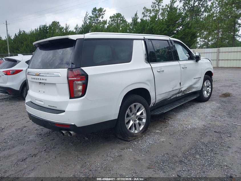 2021 Chevrolet Suburban VIN 1GNSKFKD8MR336235 IAAI salvage auction — ROLLOVER, Salvage (Tennessee), sold $7,500 on 2026-08-27 (photo 4)
