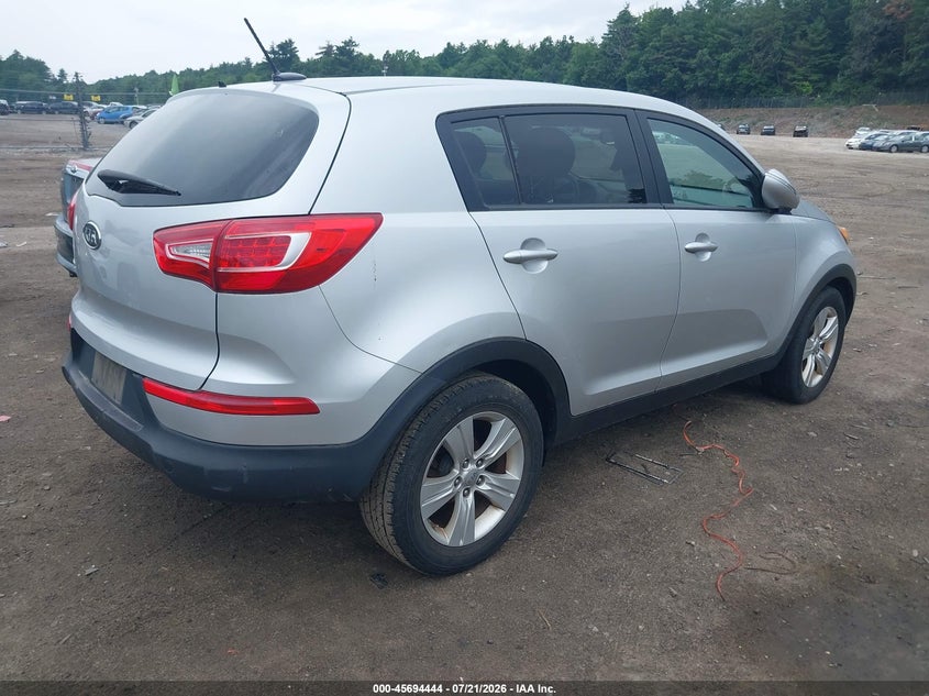 2012 Kia Sportage VIN KNDPB3A29C7310766 IAAI salvage auction — NORMAL WEAR, Salvage Title, sold $1,600 on 2026-07-24 (photo 4)