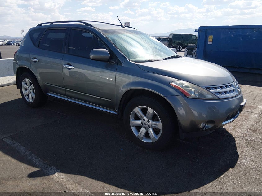 2006 Nissan Murano VIN JN8AZ08T76W408806 IAAI salvage auction — RIGHT SIDE, Clear (Nevada), sold $1,450 on 2026-07-31 (photo 1)