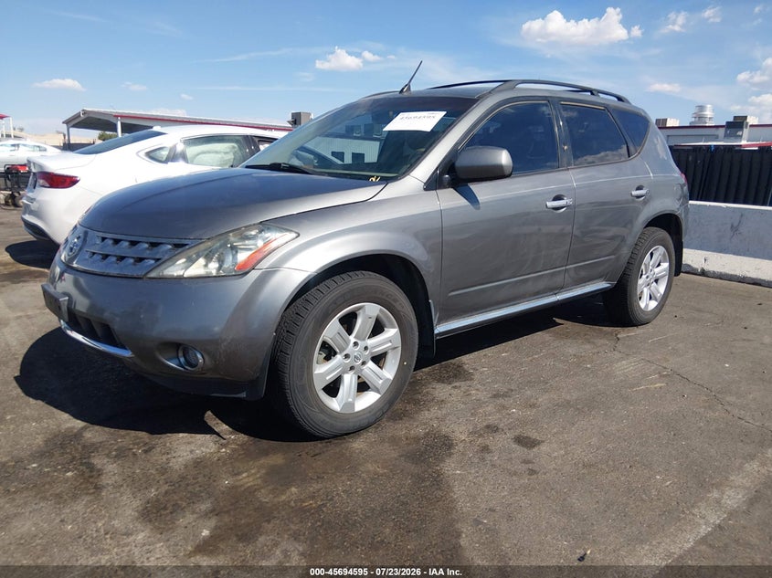 2006 Nissan Murano VIN JN8AZ08T76W408806 IAAI salvage auction — RIGHT SIDE, Clear (Nevada), sold $1,450 on 2026-07-31 (photo 2)