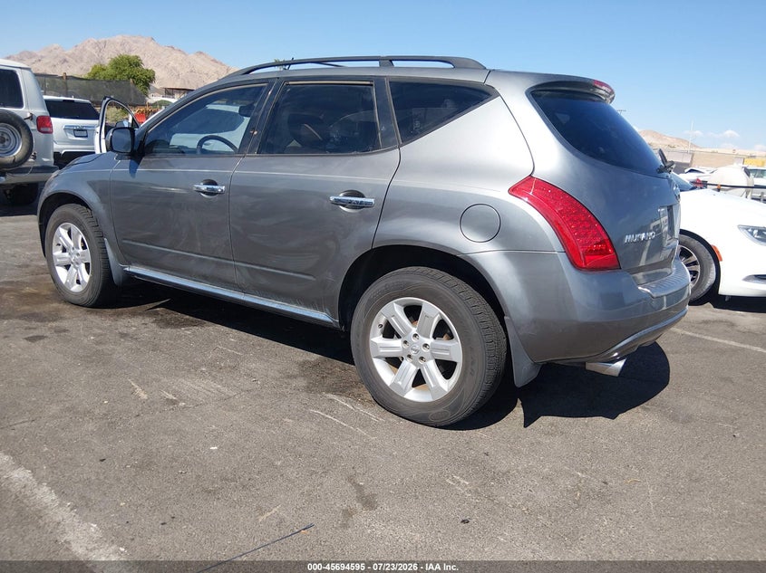 2006 Nissan Murano VIN JN8AZ08T76W408806 IAAI salvage auction — RIGHT SIDE, Clear (Nevada), sold $1,450 on 2026-07-31 (photo 3)