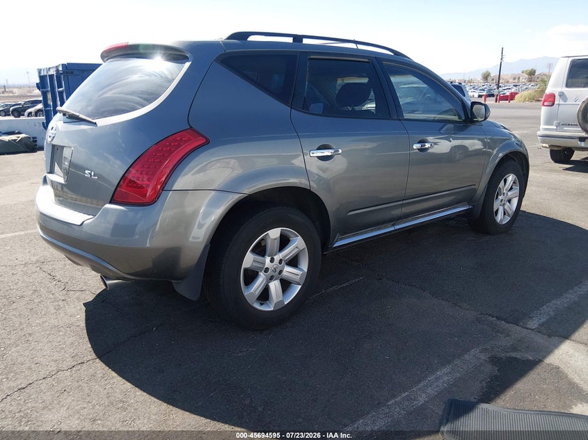 2006 Nissan Murano VIN JN8AZ08T76W408806 IAAI salvage auction — RIGHT SIDE, Clear (Nevada), sold $1,450 on 2026-07-31 (photo 4)