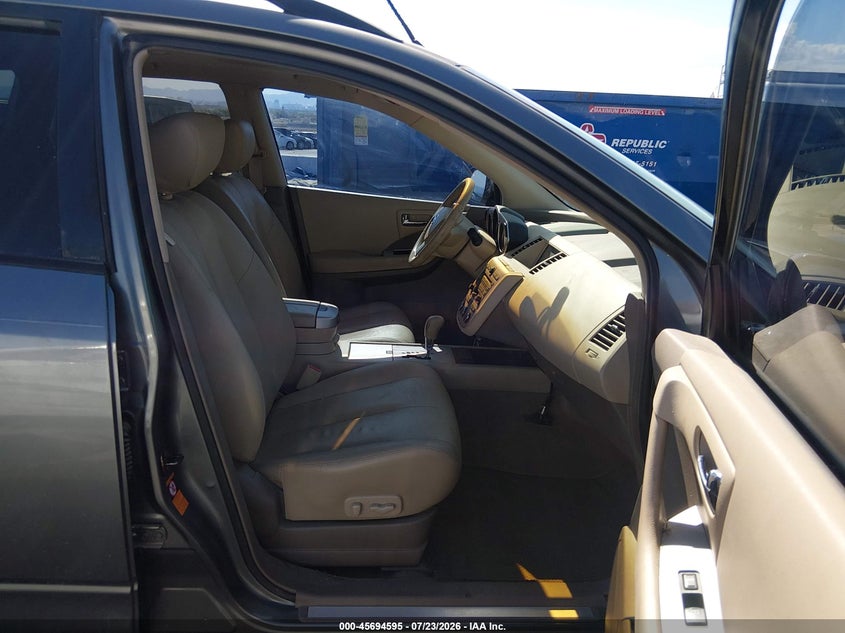 2006 Nissan Murano VIN JN8AZ08T76W408806 IAAI salvage auction — RIGHT SIDE, Clear (Nevada), sold $1,450 on 2026-07-31 (photo 5)