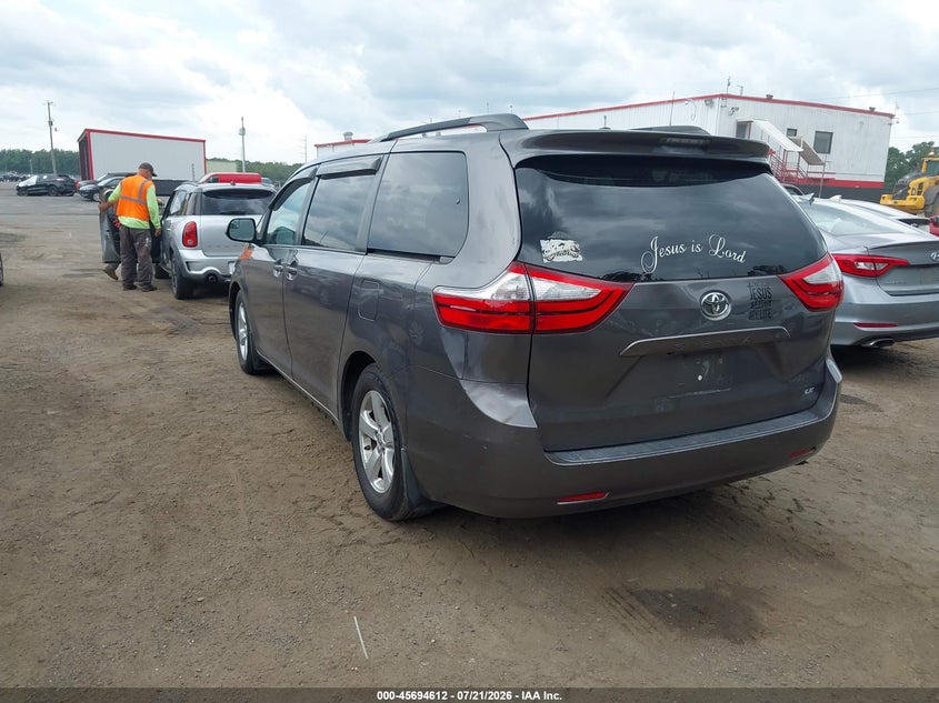 2017 Toyota Sienna VIN 5TDKZ3DC7HS772377 IAAI salvage auction — NORMAL WEAR, Clear (Virginia), sold $25 on 2026-07-29 (photo 3)