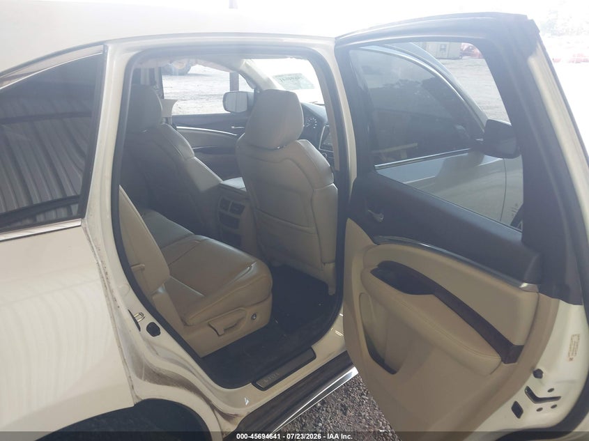 2017 Acura Mdx VIN 5J8YD4H32HL007007 IAAI salvage auction — LEFT SIDE, Salvage Title, sold $6,000 on 2026-09-06 (photo 8)