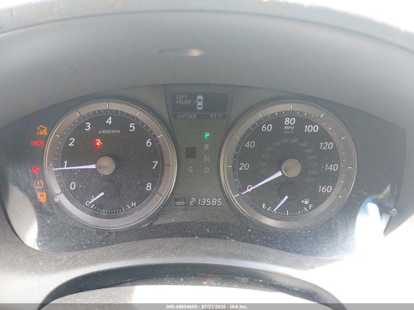 2010 Lexus Es 350 VIN JTHBK1EG3A2407443 IAAI salvage auction — NORMAL WEAR, Clear (New Jersey), sold $250 on 2026-07-28 (photo 7)