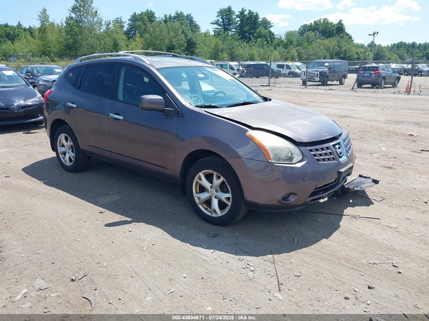 2010 Nissan Rogue VIN JN8AS5MV2AW609188 IAAI salvage auction — LEFT FRONT, Clear (Massachusetts), sold $425 on 2026-07-31 (photo 1)