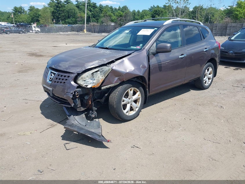 2010 Nissan Rogue VIN JN8AS5MV2AW609188 IAAI salvage auction — LEFT FRONT, Clear (Massachusetts), sold $425 on 2026-07-31 (photo 2)