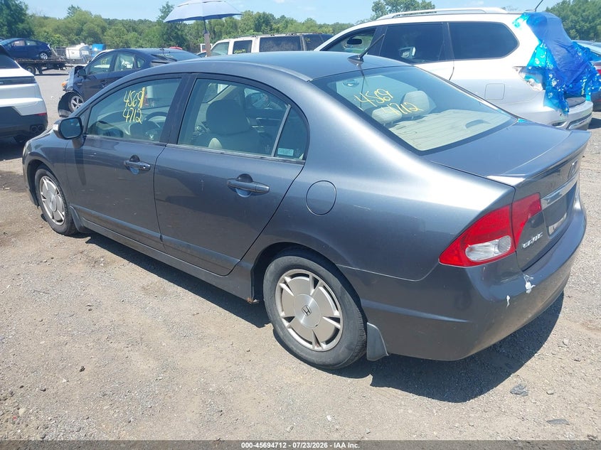 2009 Honda Civic hybrid VIN JHMFA36239S003251 IAAI salvage auction — NORMAL WEAR, Clear (Virginia), sold $50 on 2026-07-28 (photo 3)