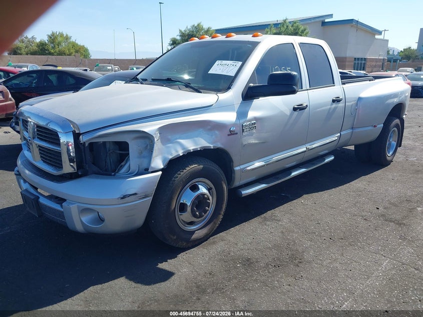 2007 Dodge Ram 3500 VIN 3D7ML48C97G721928 IAAI salvage auction — SIDE, Salvage Certificate (California), sold $7,100 on 2026-07-31 (photo 2)