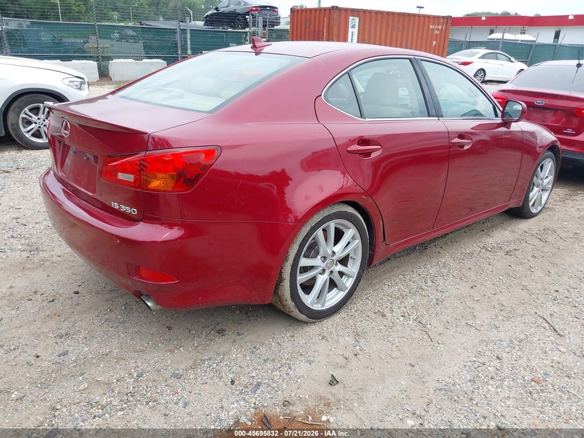 2007 Lexus Is 350 VIN JTHBE262672008079 IAAI salvage auction — NORMAL WEAR, Clear (Maryland), sold $25 on 2026-07-23 (photo 4)