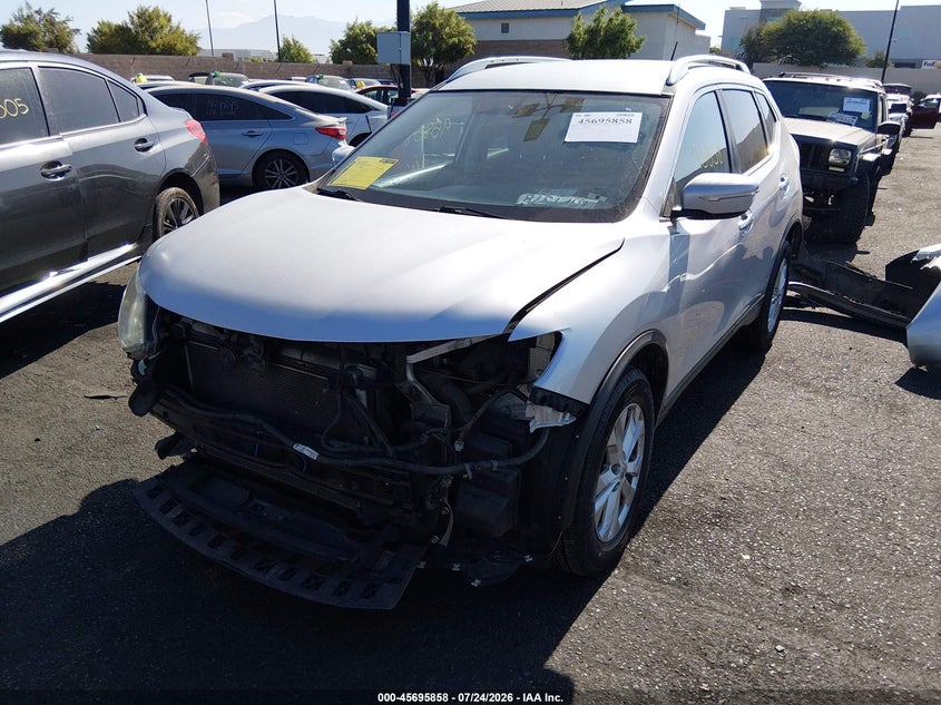 2015 Nissan Rogue VIN KNMAT2MV3FP568918 IAAI salvage auction — FRONT & REAR, Wait Title, sold $1,725 on 2026-07-31 (photo 2)