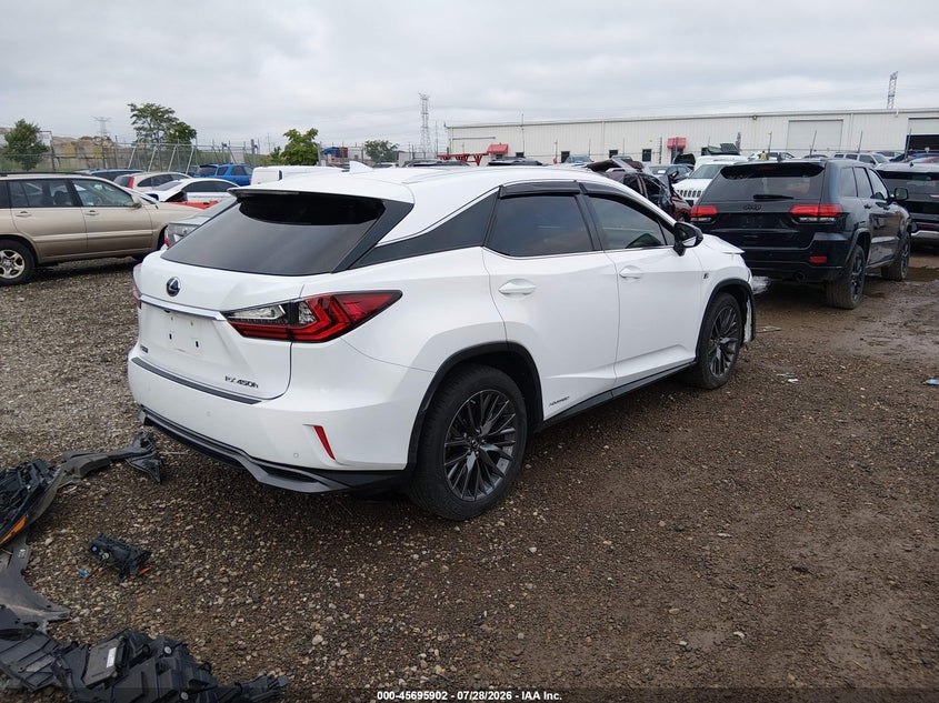 2017 Lexus Rx VIN 2T2BGMCA1HC012753 IAAI salvage auction — FRONT END, Salvage (Illinois), sold $12,400 on 2026-09-11 (photo 4)