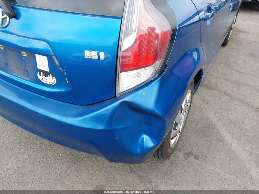 2015 Toyota Prius c VIN JTDKDTB32F1090311 IAAI salvage auction — NORMAL WEAR, Clear - Dealer Only (California), sold $25 on 2026-07-23 (photo 6)
