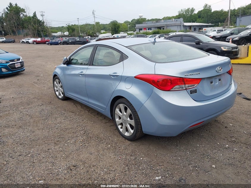 2012 Hyundai Elantra VIN KMHDH4AE9CU432753 IAAI salvage auction — NORMAL WEAR, Clear (Rhode Island), sold $1,450 on 2026-07-28 (photo 3)