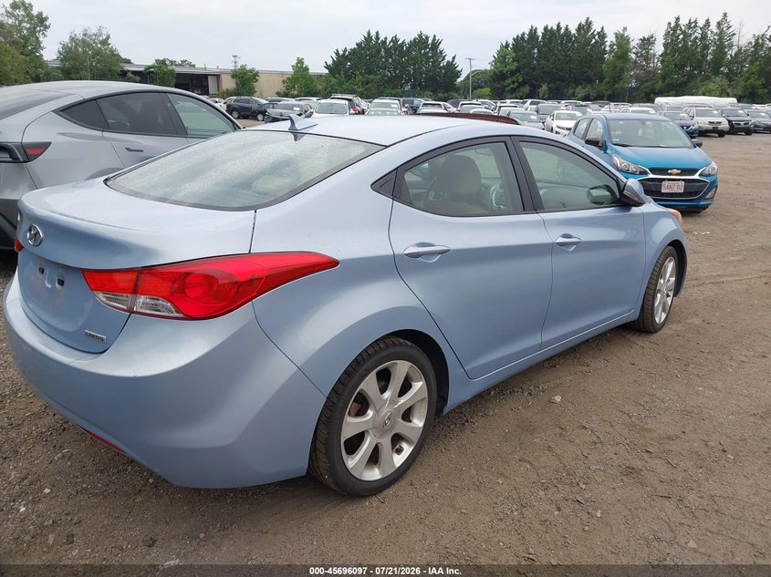 2012 Hyundai Elantra VIN KMHDH4AE9CU432753 IAAI salvage auction — NORMAL WEAR, Clear (Rhode Island), sold $1,450 on 2026-07-28 (photo 4)