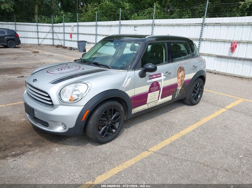 2012 Mini VIN WMWZB3C57CWM06608 IAAI salvage auction — NORMAL WEAR, Clear (Michigan), sold $25 on 2026-07-27 (photo 2)