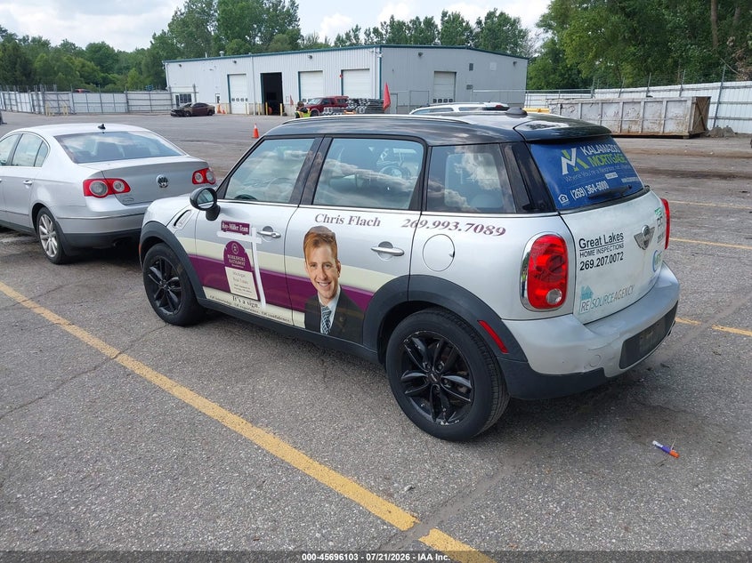 2012 Mini VIN WMWZB3C57CWM06608 IAAI salvage auction — NORMAL WEAR, Clear (Michigan), sold $25 on 2026-07-27 (photo 3)