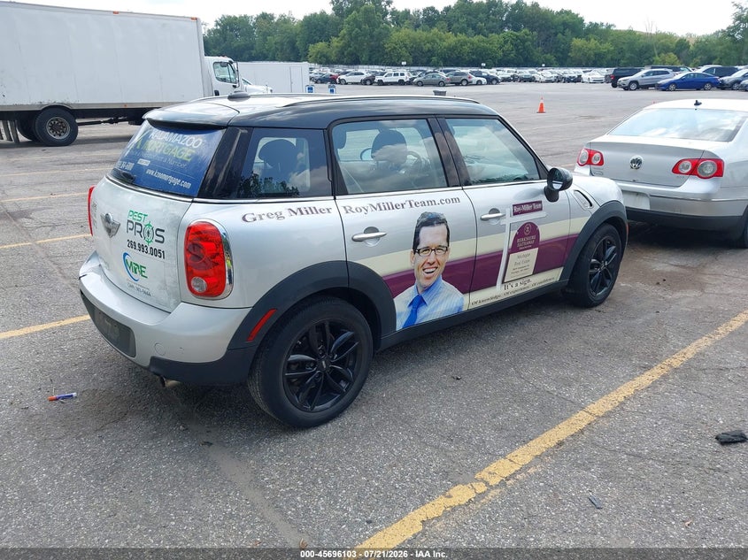 2012 Mini VIN WMWZB3C57CWM06608 IAAI salvage auction — NORMAL WEAR, Clear (Michigan), sold $25 on 2026-07-27 (photo 4)