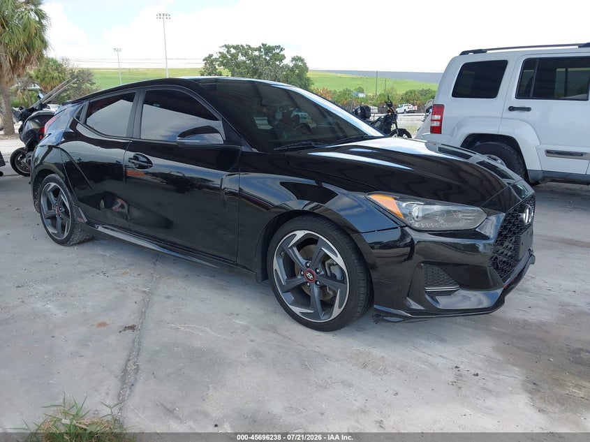 2020 Hyundai Veloster VIN KMHTH6ABXLU021424 IAAI salvage auction — NORMAL WEAR, Clear (Florida), sold $25 on 2026-07-28 (photo 1)