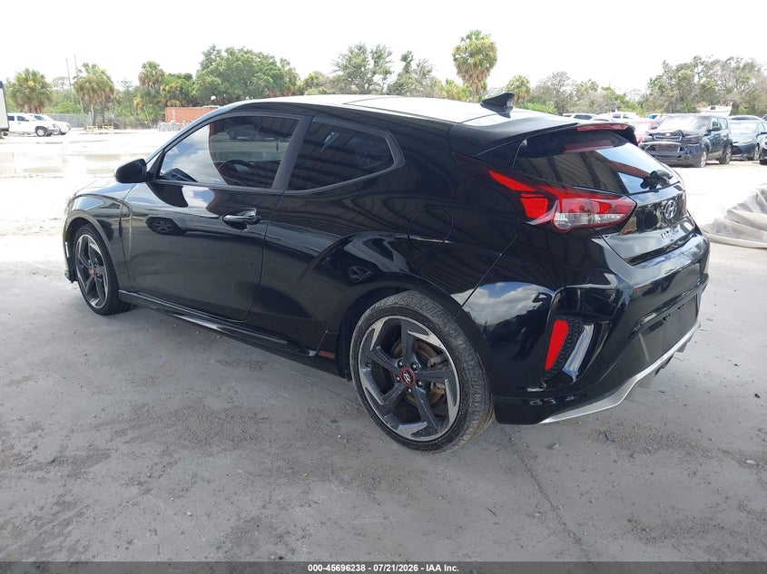2020 Hyundai Veloster VIN KMHTH6ABXLU021424 IAAI salvage auction — NORMAL WEAR, Clear (Florida), sold $25 on 2026-07-28 (photo 3)