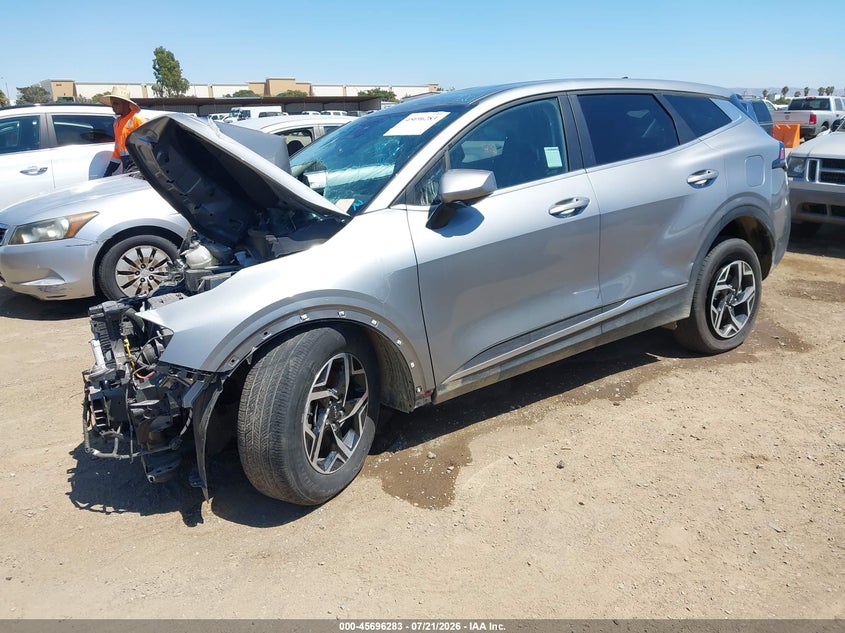 2024 Kia Sportage VIN KNDPU3DF8R7271010 IAAI salvage auction — FRONT END, Salvage (California), sold $1,100 on 2026-07-29 (photo 2)
