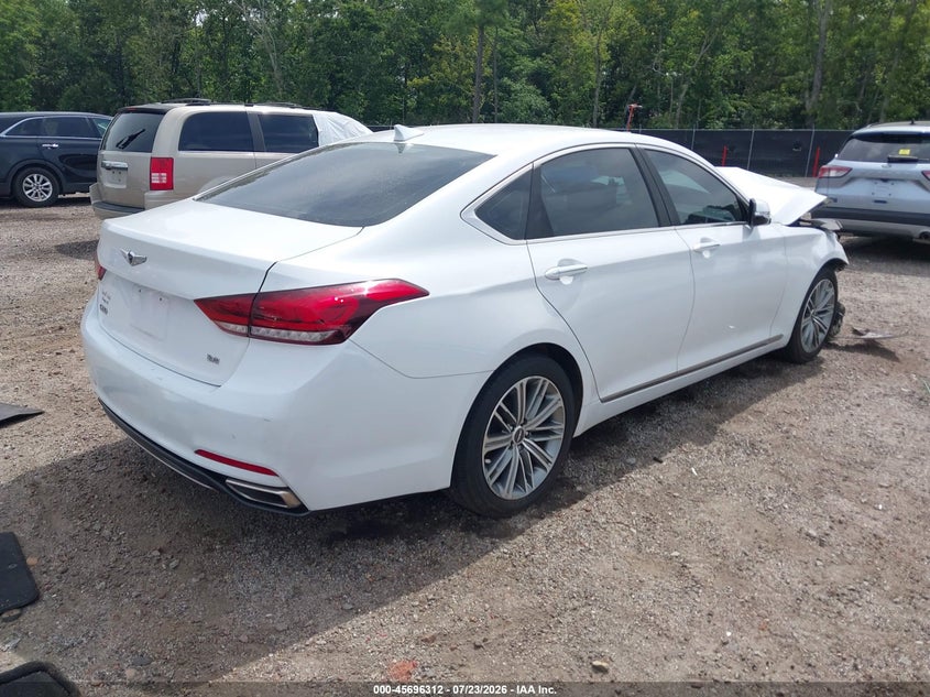 2018 Genesis G80 VIN KMHGN4JE3JU285106 IAAI salvage auction — FRONT END, Salvage Title, sold $1,025 on 2026-10-03 (photo 4)