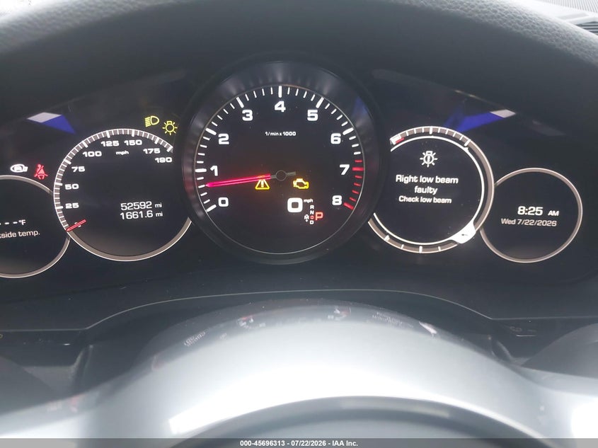 2020 Porsche Cayenne VIN WP1AB2AY9LDA27112 IAAI salvage auction — FRONT END, Rebuildable (Florida), sold $20,350 on 2026-08-06 (photo 7)