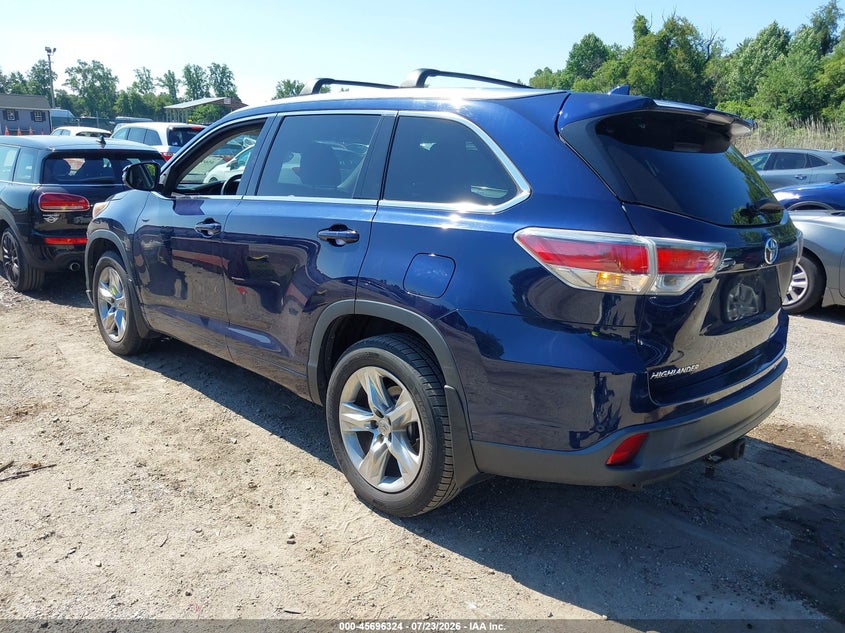 2014 Toyota Highlander VIN 5TDDKRFH8ES031899 IAAI salvage auction — FRONT END, Salvage - Greater Than 75% (Maryland), sold $7,600 on 2026-08-01 (photo 3)