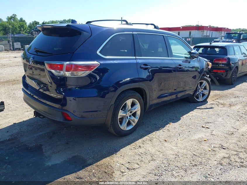 2014 Toyota Highlander VIN 5TDDKRFH8ES031899 IAAI salvage auction — FRONT END, Salvage - Greater Than 75% (Maryland), sold $7,600 on 2026-08-01 (photo 4)
