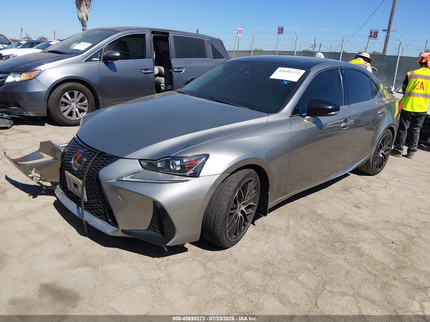 2018 Lexus Is VIN JTHBA1D24J5076895 IAAI salvage auction — RIGHT FRONT, Salvage (California), sold $4,600 on 2026-07-29 (photo 2)