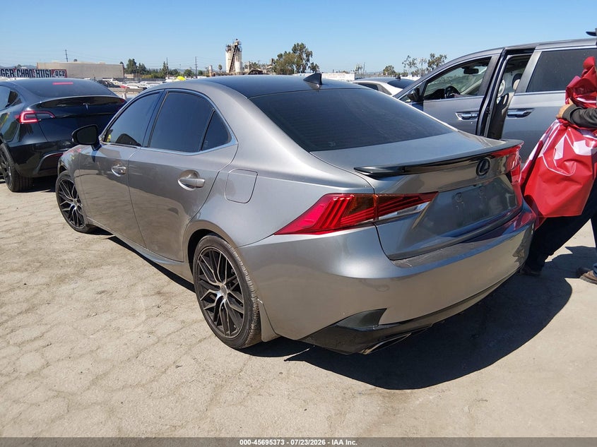 2018 Lexus Is VIN JTHBA1D24J5076895 IAAI salvage auction — RIGHT FRONT, Salvage (California), sold $4,600 on 2026-07-29 (photo 3)