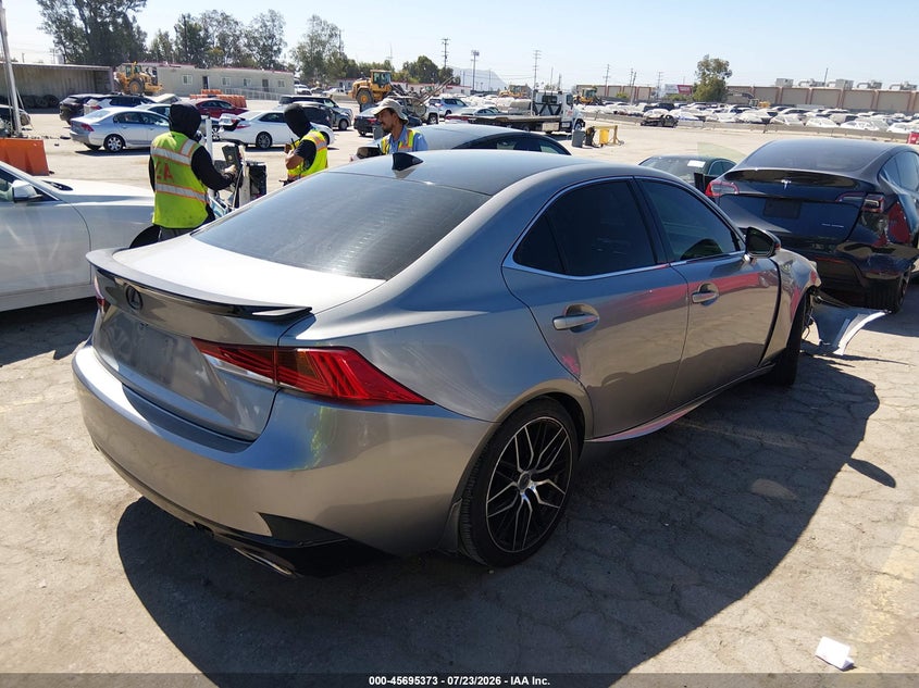 2018 Lexus Is VIN JTHBA1D24J5076895 IAAI salvage auction — RIGHT FRONT, Salvage (California), sold $4,600 on 2026-07-29 (photo 4)